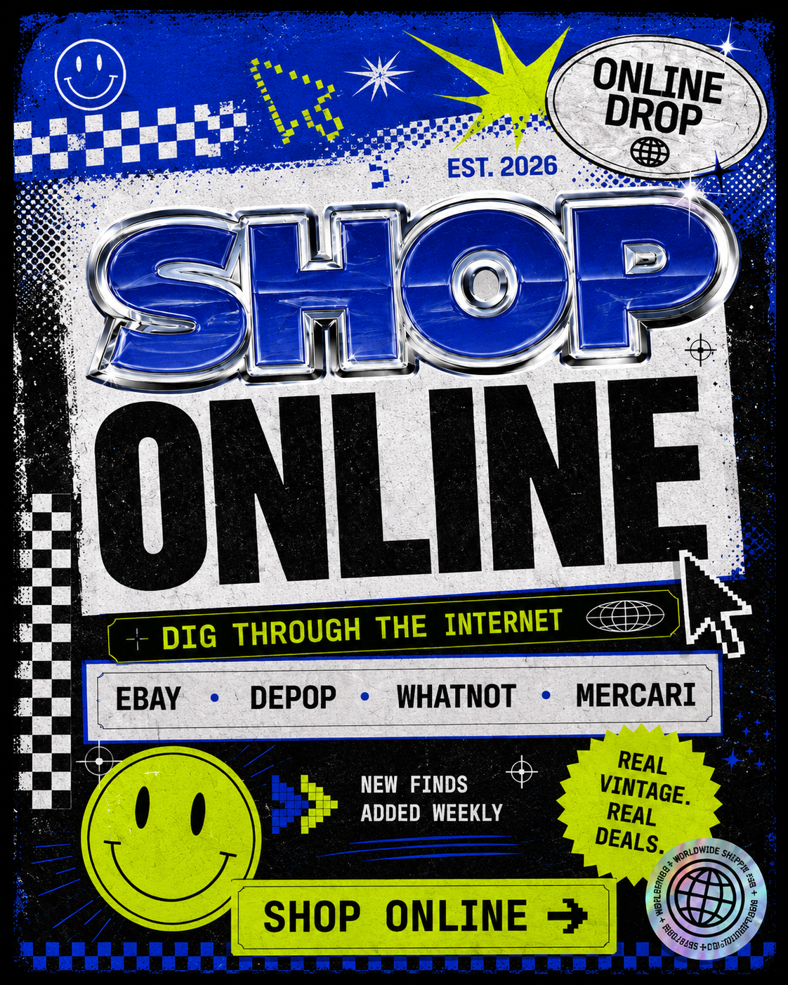 Shop PRECEDENCE online through eBay, Depop, Whatnot, and Mercari